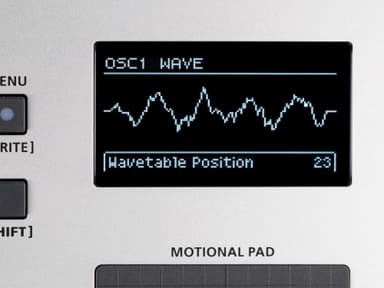 ウェーブテーブル・オシレーター画面