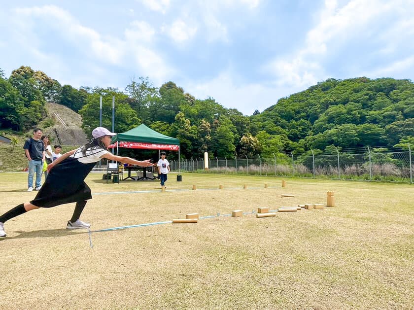 三重県多気町の商業リゾートVISON内の「kiond」にて
地域材を再生利用したスポーツ「クッブ」の体験イベントを開催