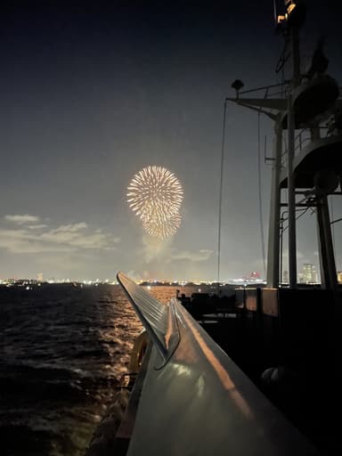 船上からの花火(過去の写真)