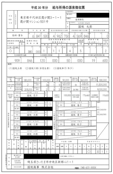 源泉徴収票