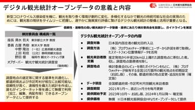 デジタル観光統計オープンデータの意義と内容