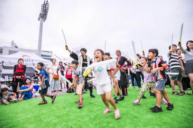 チャンバラ合戦イベント様子