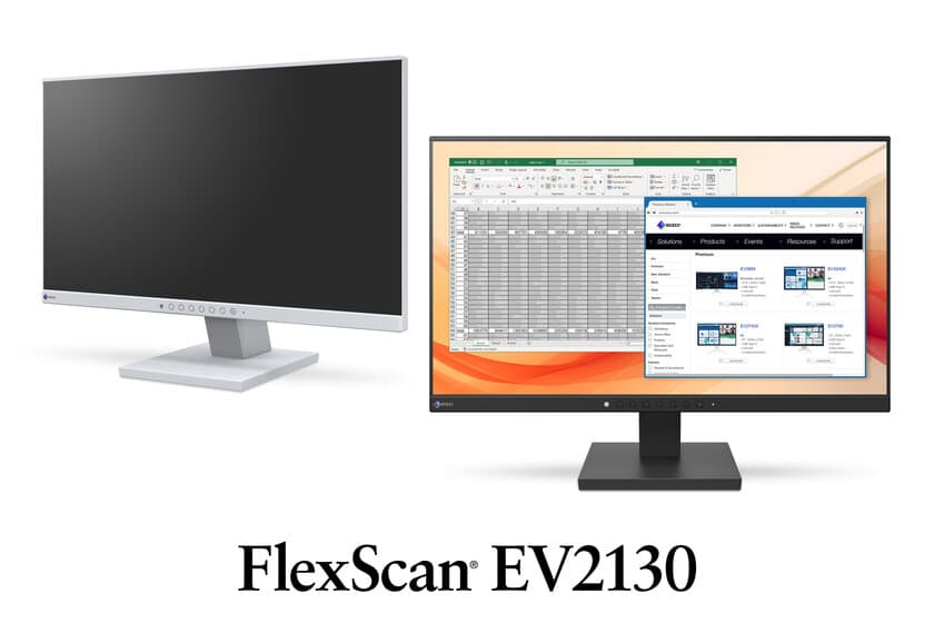 FlexScan EVシリーズ最小の消費電力と筐体サイズの
21.5型ワイドモニターを発売、長期安定供給を継続