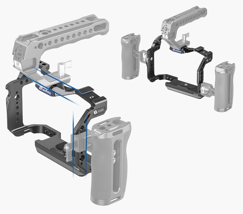 Leofoto(レオフォト)、多機能であらゆる撮影に対応する
【カメラケージ12種/ハンドルエクステンションキット1種】を
10月30日に発売