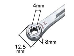 ツール接続タイプは4.0mmsq.及びCAバーが適用