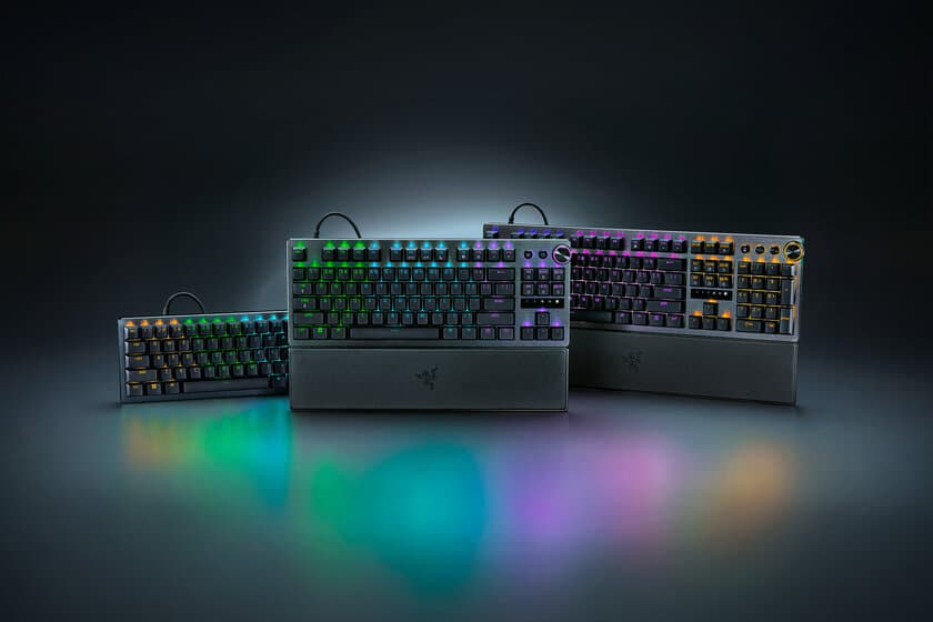 ラピッドトリガーに対応した最新の光学式スイッチ搭載　
プロ仕様のゲーミングキーボード
「Razer Huntsman V3 Pro」シリーズ
3製品を10月31日 (火) より予約開始