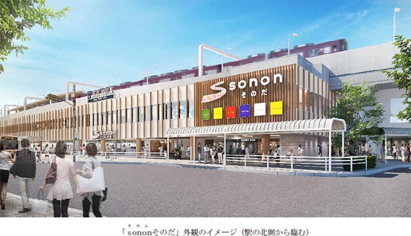 阪急園田駅の高架下商業施設「園田阪急プラザ」が
開業以来初の大規模リニューアルを
行うとともに名称を変更し
11月22日（水）に
「sonon(そのん)そのだ」へと生まれ変わります