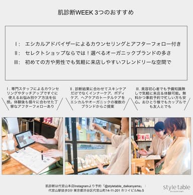 肌診断WEEK3つのおすすめ