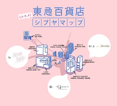 東急百貨店渋谷マップ_コスメ