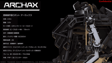 ロボットモードのArchax -アーカックス　CGとの比較