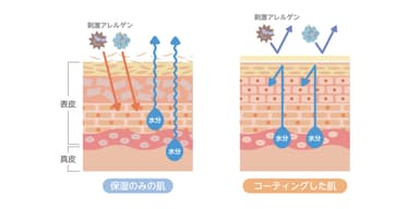 肌をしっかりコーティング