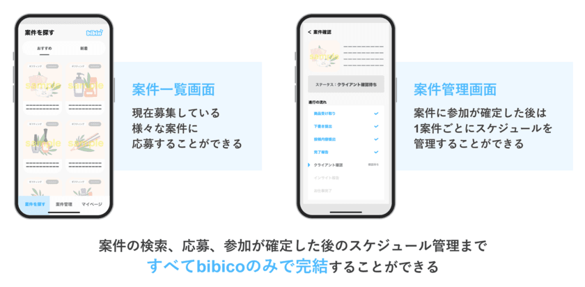 ＜株式会社bibin＞AIを活用した薬機法、PR表記が確認できる
インフルエンサープラットフォーム「bibico」の提供を開始