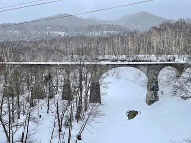 ぬかびらに佇むアーチ橋