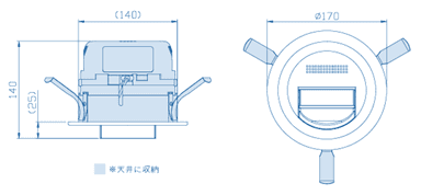 Xeye製品外形図