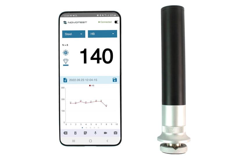 ワイヤレスプローブをAndroidスマホに直接つなぐ次世代の硬度計
　UCI式硬度計「Lab UCI 10N」を1月12日に販売開始