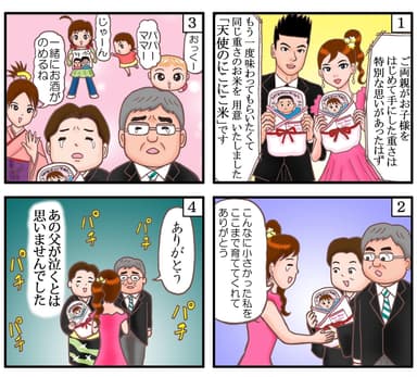 結婚式で渡すイメージ