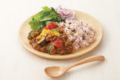 カレーと雑穀ごはん