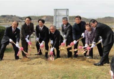 前回植樹の様子(2023年3月2日 愛知県東浦町)