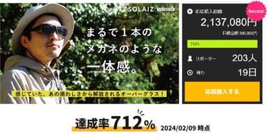 SOLAIZオーバーグラス