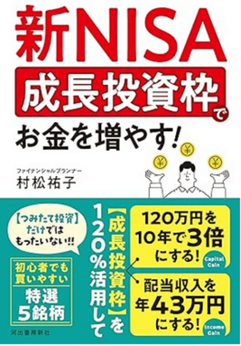 推し株を探して楽しく資産運用！新NISAについての
新刊「新NISA　成長投資枠でお金を増やす」を3月26日発売