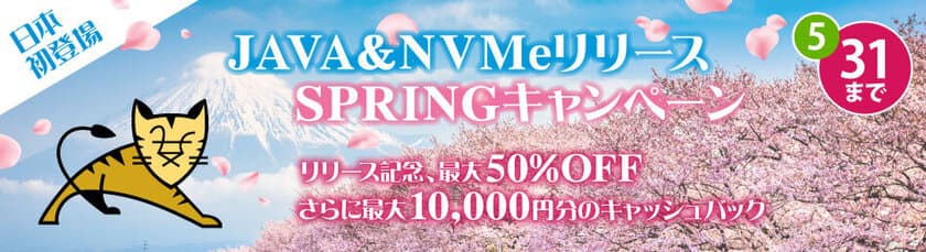 1stレンタルサーバー日本初となる
NVME SSD 採用したJAVA共用プラン
およびTOMCAT 10.1の提供を開始