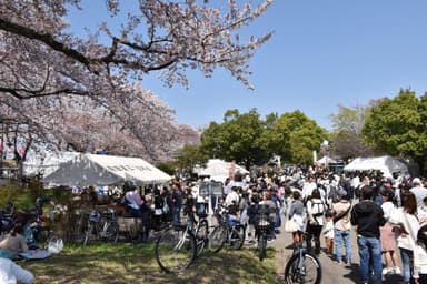 メイン会場の明神下公園