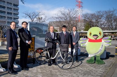 シェアサイクル事業実証実験オープニングセレモニー