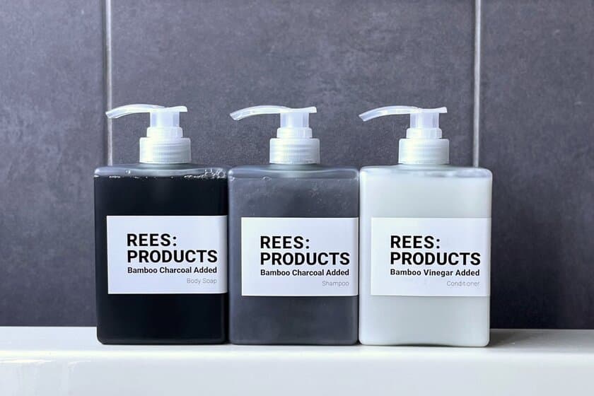 竹炭で皮脂を吸着、竹酢で髪を整える
「REES:PRODUCTS(リーズプロダクツ)」ボディケア・ヘアケア
　2024年4月15日新発売