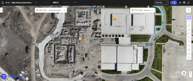 DroneDeployから作成した全体マップ