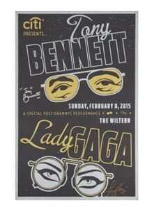 Lady Gaga Signed Poster　(C)Julien's Auctions