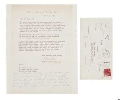 Martin Luther King&#44; Jr. Typed Letter　(C)Julien's Auctions