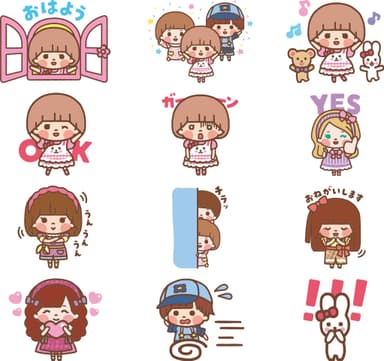 ゆるかわメルちゃんLINEスタンプ