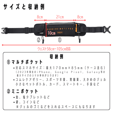 サイズと収納例