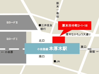 TRUNK本厚木_地図