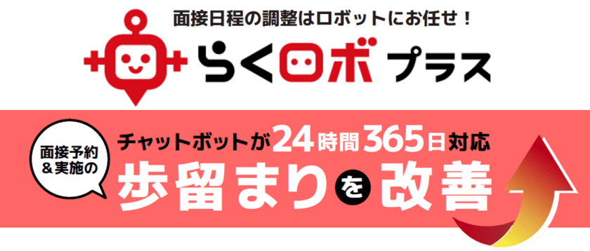 採用面接の日程を自動調整するSMSチャットボット
『らくロボ プラス』をリリース　現場の声を反映しアップデート！