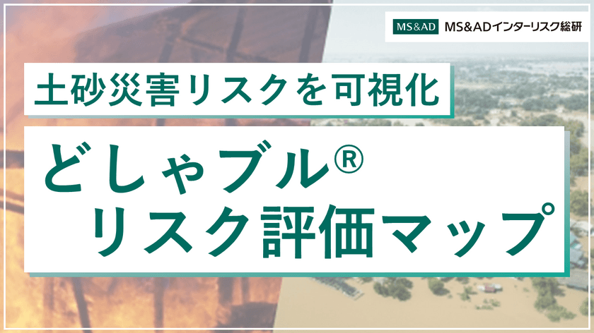 土砂災害リスク評価マップ
『どしゃブル(R)リスク評価マップ』の開発　
～全国一律の指標による土砂災害リスクの見える化～