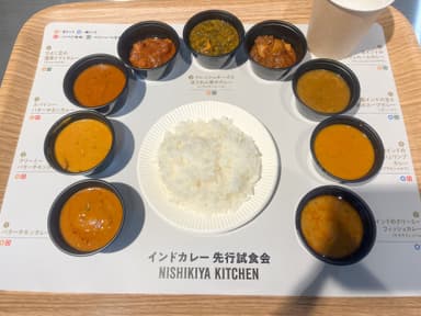 インドカレー9種類(ミールス風)