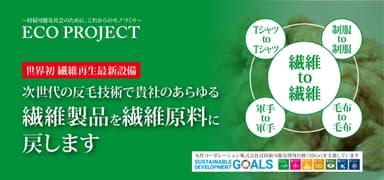 繊維製品を繊維原料へ