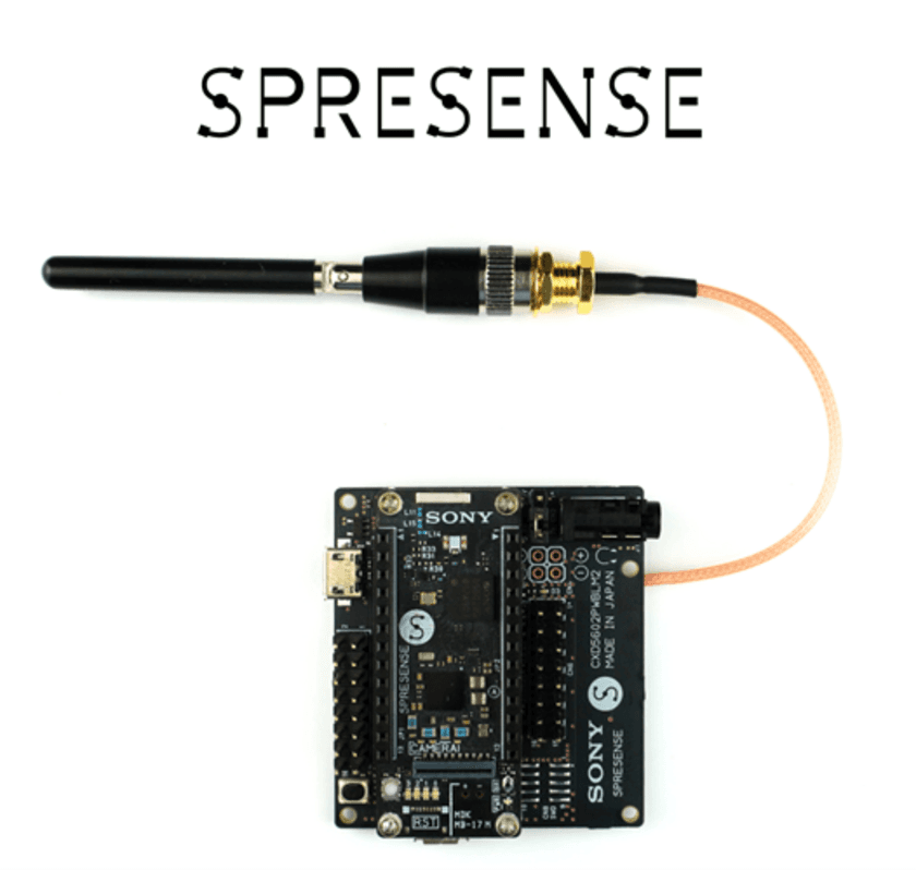 IoT向けスマートセンシングプロセッサ搭載ボード
「SPRESENSE(TM)」のLTEM拡張ボードの
外付けアンテナモデルを商品化