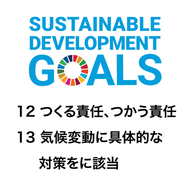 SDGs 12・13に該当