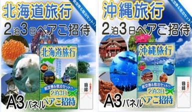 今年の景品の流行は「旅行」！