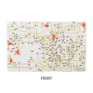 FLASH 関西回路線図 白 電子工作キット　完成品