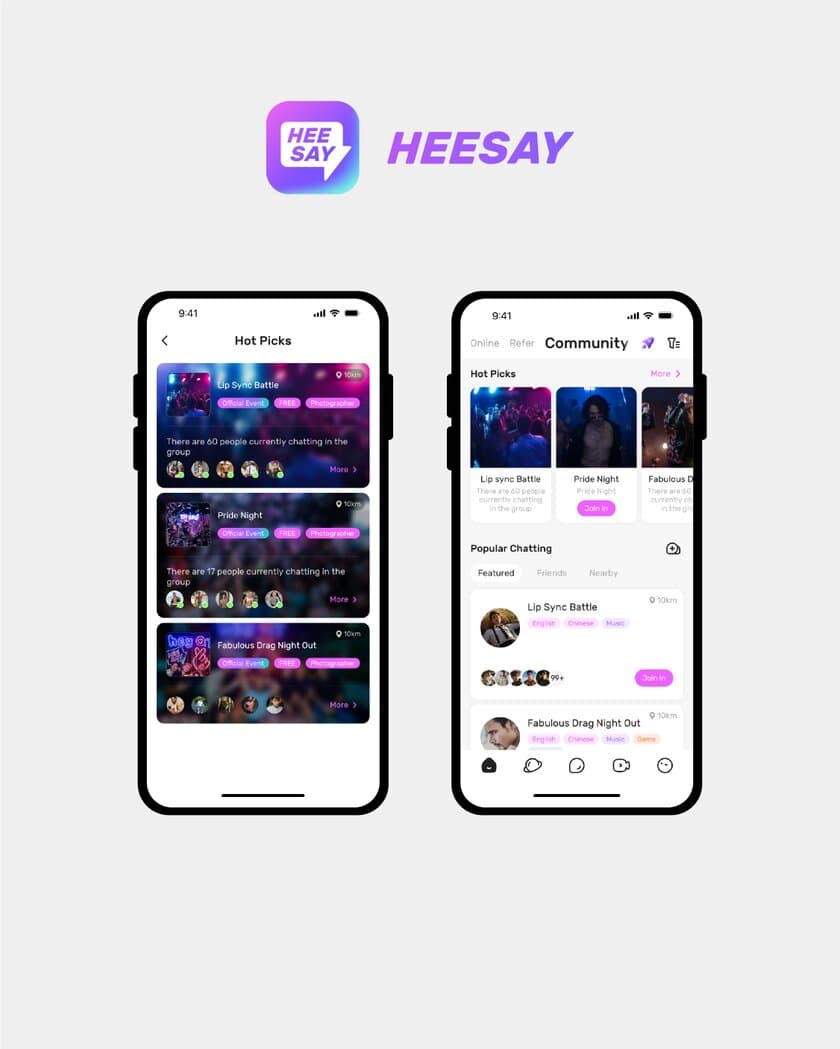 HeeSay、共通の関心を持つLGBTQ+同士をつなぐ
新機能「COMMUNITY」をリリース