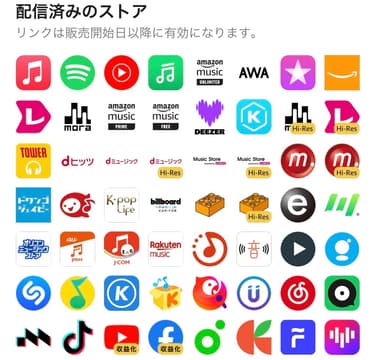 楽曲配信サイト