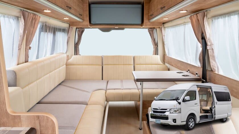 ペットと旅するキャンピングカーに全長5m超のロングモデル登場
　7/20・21開催の東京キャンピングカーショー2024にて発表