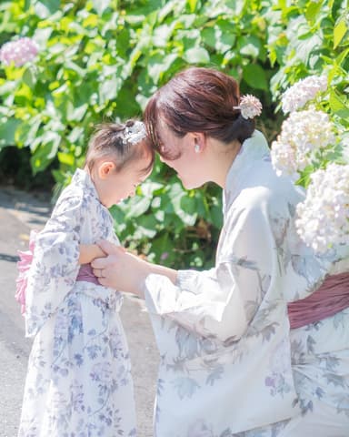 EMU浴衣　子どもとのおそろい