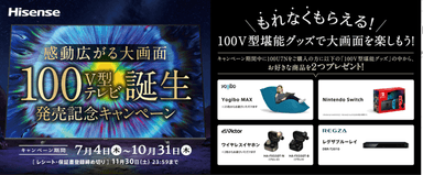 100V型テレビ誕生発売記念キャンペーン