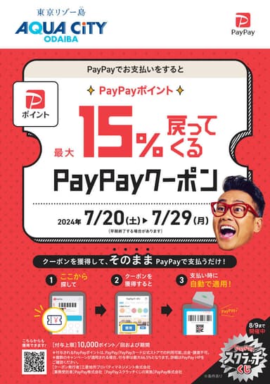 「PayPay15％還元キャンペーン」 イメージ