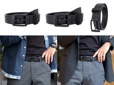 ALL MAT BLACK ZUREN BELT(CASUAL)