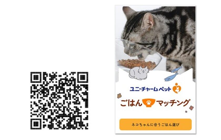 AIを活用して愛猫が喜ぶキャットフードが見つかる
「ごはんマッチング」サービスを開始